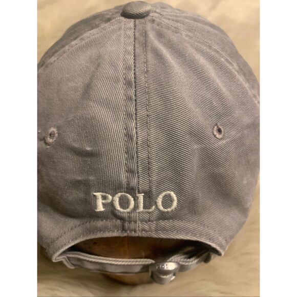 Polo Ralph Lauren Gray and White Logo Hat - Picture 8 of 8